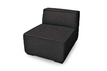 Apollo Fabric Black Corner Sofa