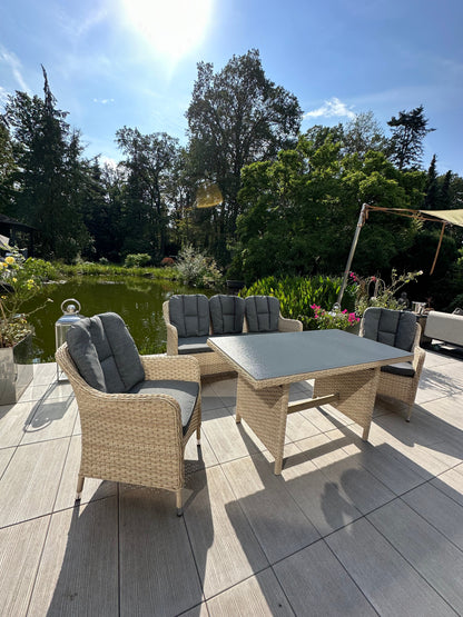 Walkerhill Polyrattan Garten-Garnitur 5-Personen