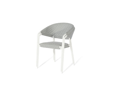 Pebble Fabric Stackable Dining Chair