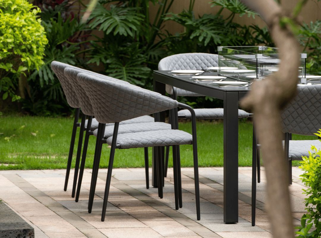 Pebble Fabric Stackable Dining Chair