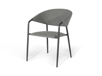 Pebble Fabric Stackable Dining Chair