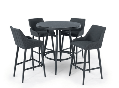 Regal Bar Set mit 4 Barhockern