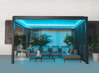 Skypergs Plus Pergola Aus Aluminium Mit Doppelten Lamellen